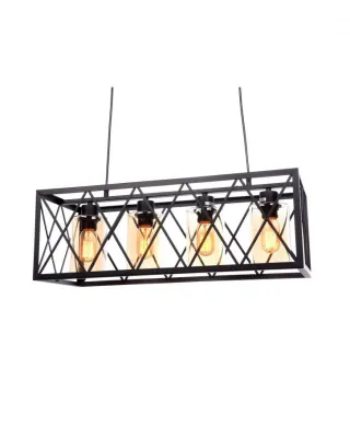 Lampa wisząca - Czarna Loft Nortis