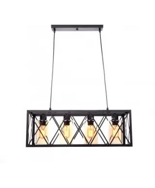Lampa wisząca - Czarna Loft Nortis