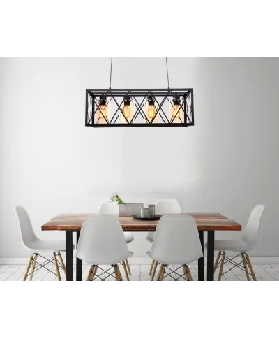 Lampa wisząca - Czarna Loft Nortis