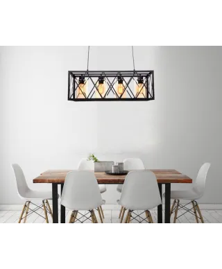 Lampa wisząca - Czarna Loft Nortis