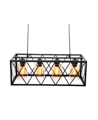 Lampa wisząca - Czarna Loft Nortis