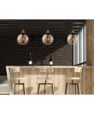 Lampa wisząca - Bursztynowa Loft Navarro