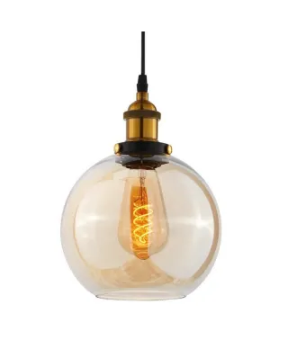Lampa wisząca - Bursztynowa Loft Navarro