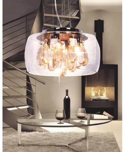 Lampa wisząca - Nowoczesna Tosso D30 Clear