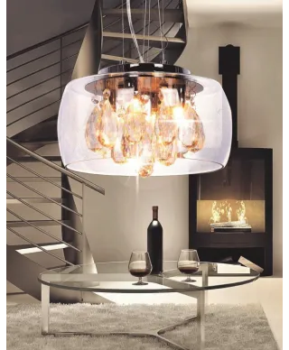 Lampa wisząca - Nowoczesna Tosso D30 Clear