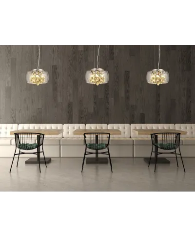 Lampa wisząca - Nowoczesna Tosso D30 Clear