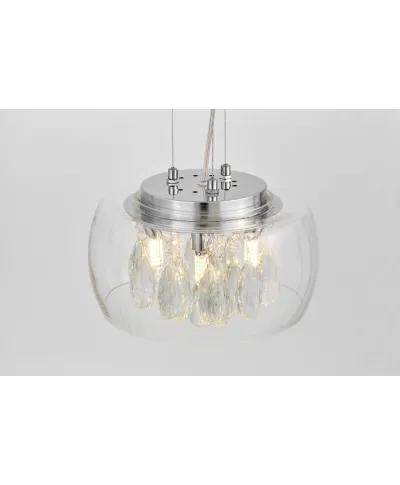 Lampa wisząca - Nowoczesna Tosso D30 Clear