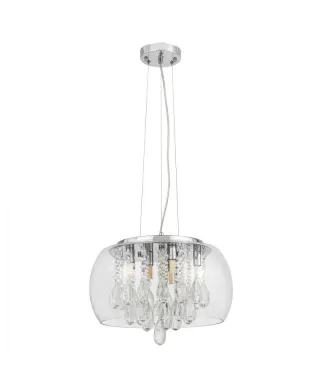 Lampa wisząca - Nowoczesna Tosso D40 Clear