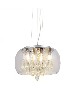 Lampa wisząca - Nowoczesna Tosso D40 Clear