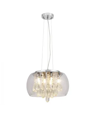 Lampa wisząca - Nowoczesna Tosso D40 Clear