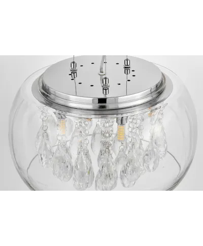 Lampa wisząca - Nowoczesna Tosso D40 Clear