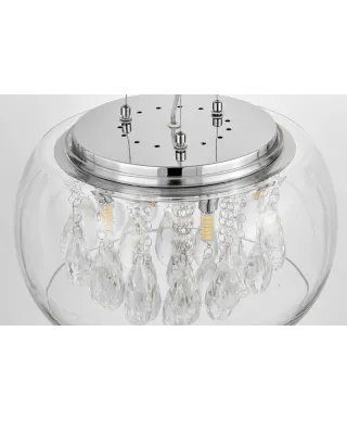 Lampa wisząca - Nowoczesna Tosso D40 Clear