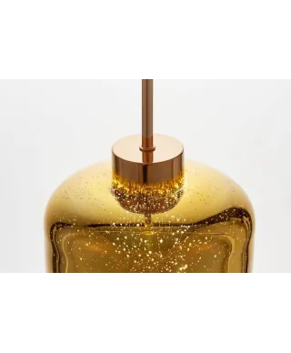 Lampa wisząca - Złota Zwis Alacosmo W1