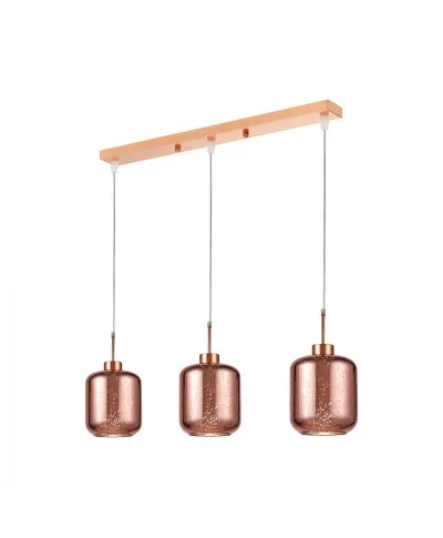 Lampa wisząca Potrójna - Różowe złoto - Alacosmo W3