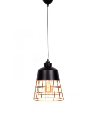 Lampa wisząca - Loft - Industrialna Czarna - Bagsy