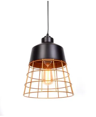 Lampa wisząca - Loft - Industrialna Czarna - Bagsy