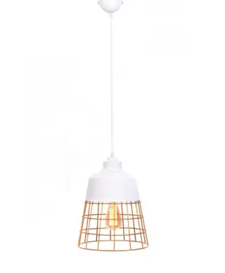 Lampa wisząca - Loft - Industrialna Biała - Bagsy