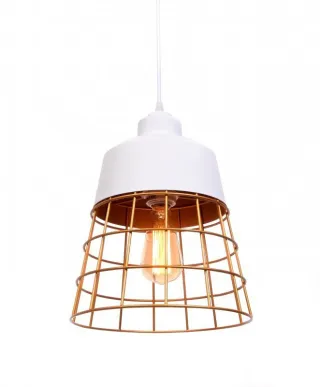 Lampa wisząca - Loft - Industrialna Biała - Bagsy