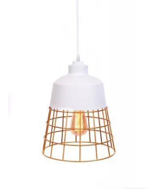 Lampa wisząca - Loft - Industrialna Biała - Bagsy
