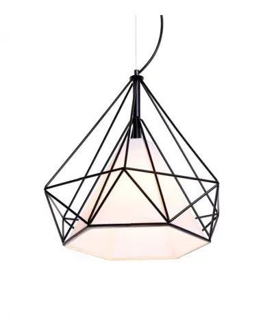 Lampa wisząca - Czarna - Skandynawska - Forti