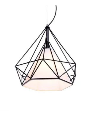 Lampa wisząca - Czarna - Skandynawska - Forti