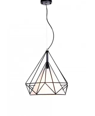 Lampa wisząca - Czarna - Skandynawska - Forti