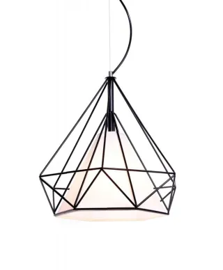 Lampa wisząca - Czarna - Skandynawska - Forti