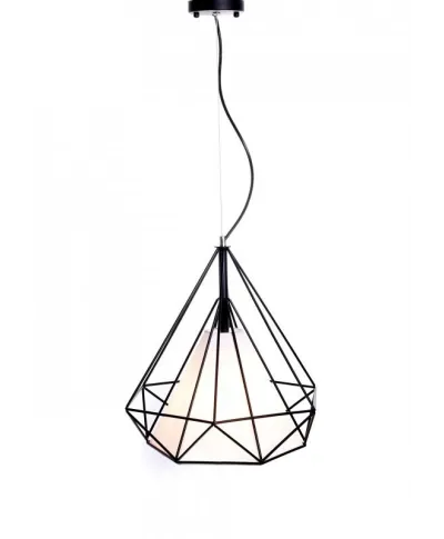 Lampa wisząca - Czarna - Skandynawska - Forti