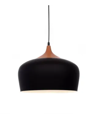 Lampa wisząca skandynawska - Czarna Consi