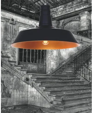 Lampa wisząca - Czarna Industrialna - Saggi