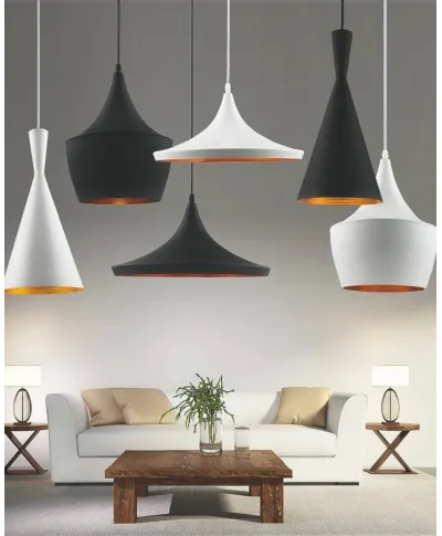 Lampa industrialna - wisząca - LOFT Czarna - Foggi 12A