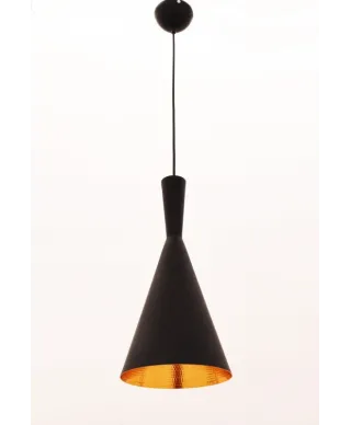 Lampa industrialna - wisząca - LOFT Czarna - Foggi 12A