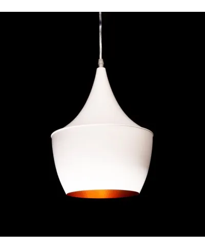 Lampa industrialna - wisząca - LOFT Biała - Foggi 12B