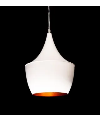 Lampa industrialna - wisząca - LOFT Biała - Foggi 12B