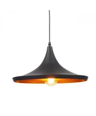 Lampa wisząca - Czarna industrialna - Loft Foggi 12C