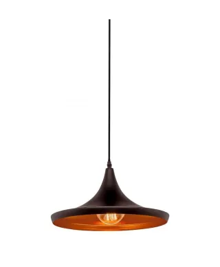 Lampa wisząca - Czarna industrialna - Loft Foggi 12C