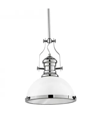 Lampa wisząca - Industrialna Biała Loft - Ettore