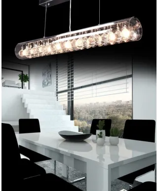 Lampa wisząca - Kryształowa Briza D90