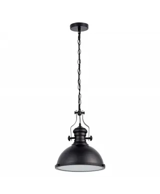 Lampa wisząca - Czarna industrialna - Eligio W1