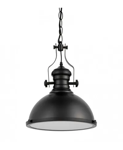 Lampa wisząca - Czarna industrialna - Eligio W1