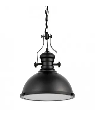 Lampa wisząca - Czarna industrialna - Eligio W1