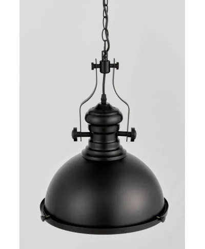 Lampa wisząca - Czarna industrialna - Eligio W1