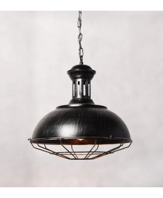 Lampa wisząca industrialna - Loft Stare srebro Boccato