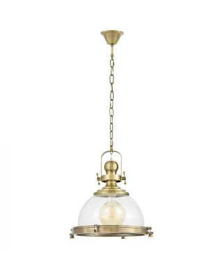 Lampa wisząca - Mosiężna Loft Falco