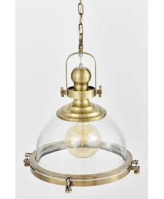 Lampa wisząca - Mosiężna Loft Falco