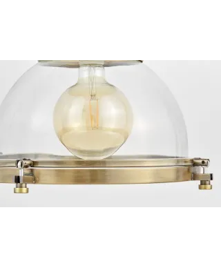 Lampa wisząca - Mosiężna Loft Falco