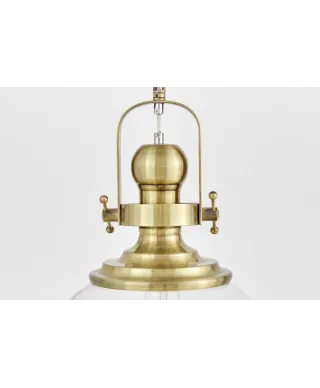 Lampa wisząca - Mosiężna Loft Falco