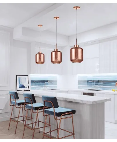 Lampa wisząca - różowe złoto - Alacosmo W1