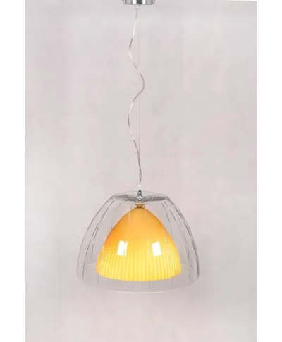 NOWOCZESNA LAMPA WISZĄCA ŻÓŁTA ARVILLA D40