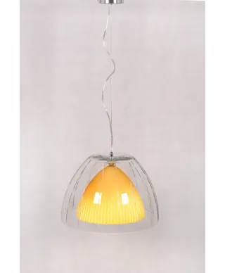 NOWOCZESNA LAMPA WISZĄCA ŻÓŁTA ARVILLA D40